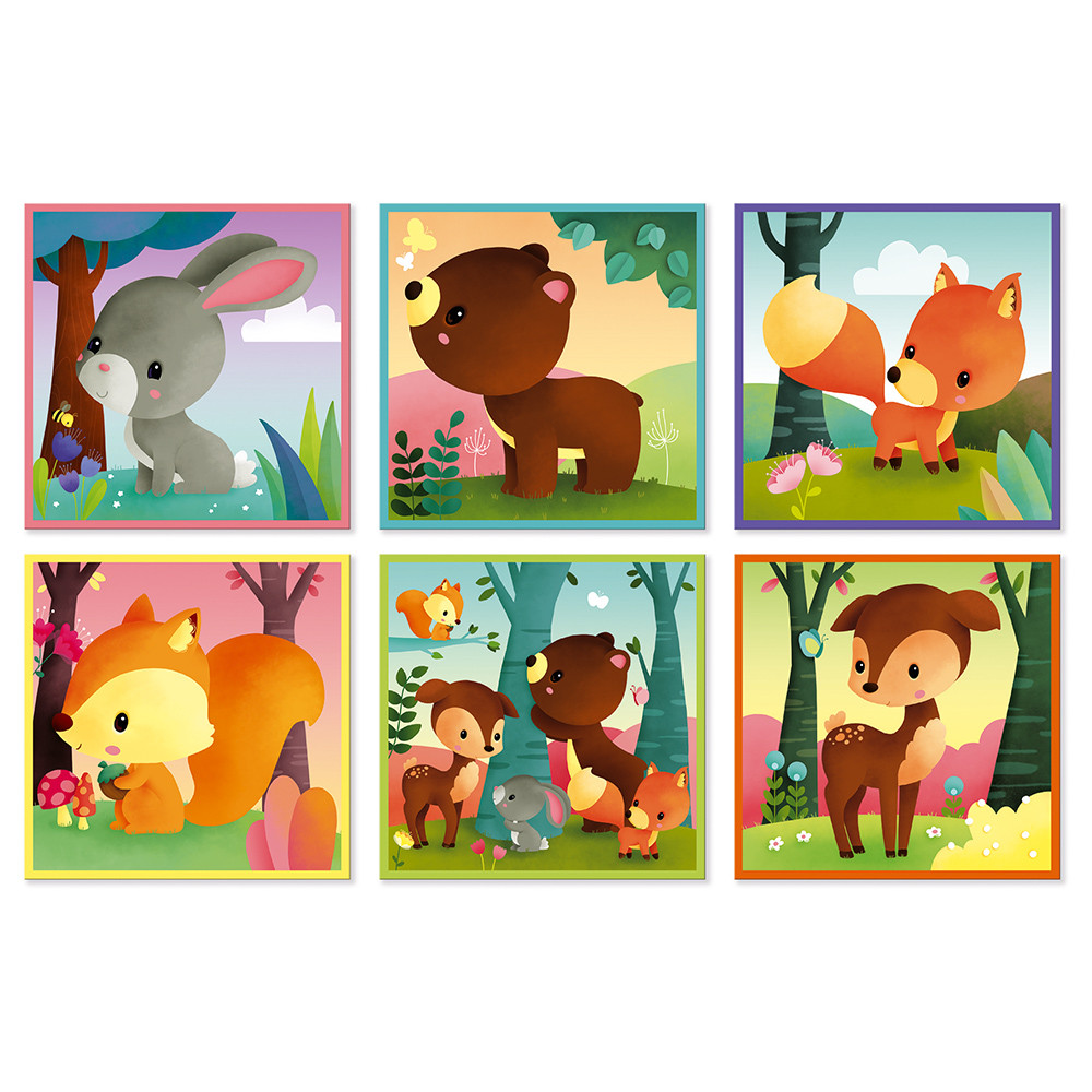 9 cubi animali della foresta
