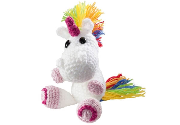 mini kit da uncinetto unicorno