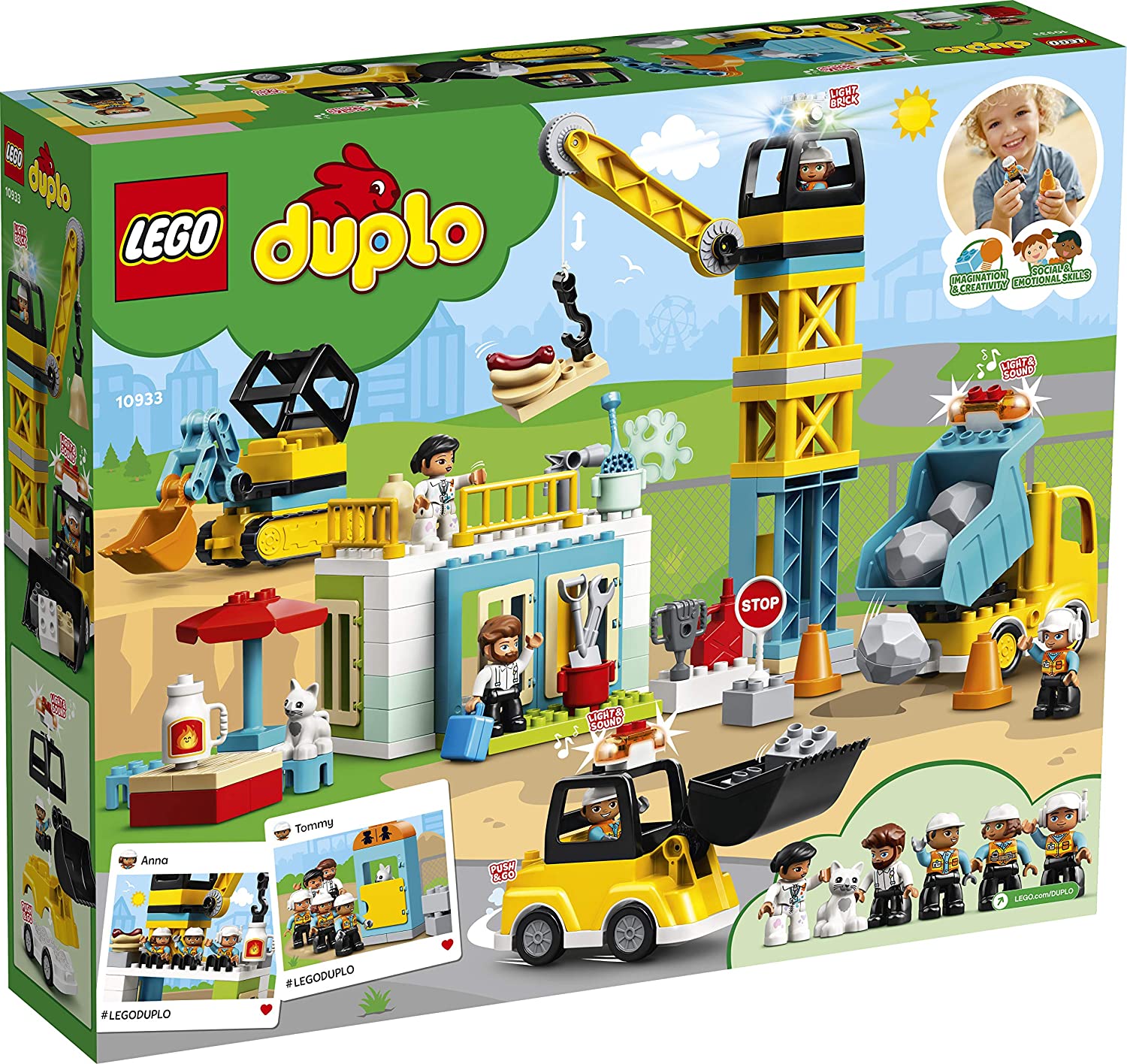 DUPLO® Cantiere edile con gru a torre