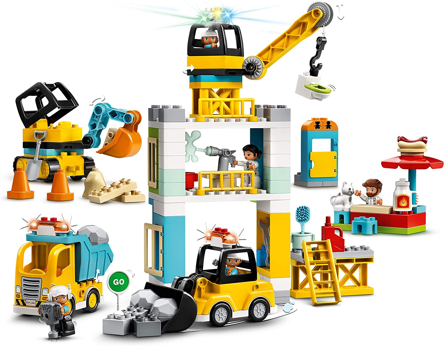 DUPLO® Cantiere edile con gru a torre