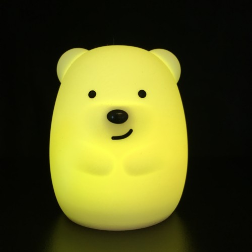 Lampada orso in silicone cambia colore