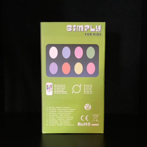 Lampada gufo in silicone cambia colore 