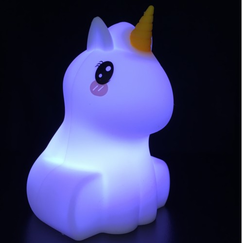 Lampada unicorno in silicone cambia colore  
