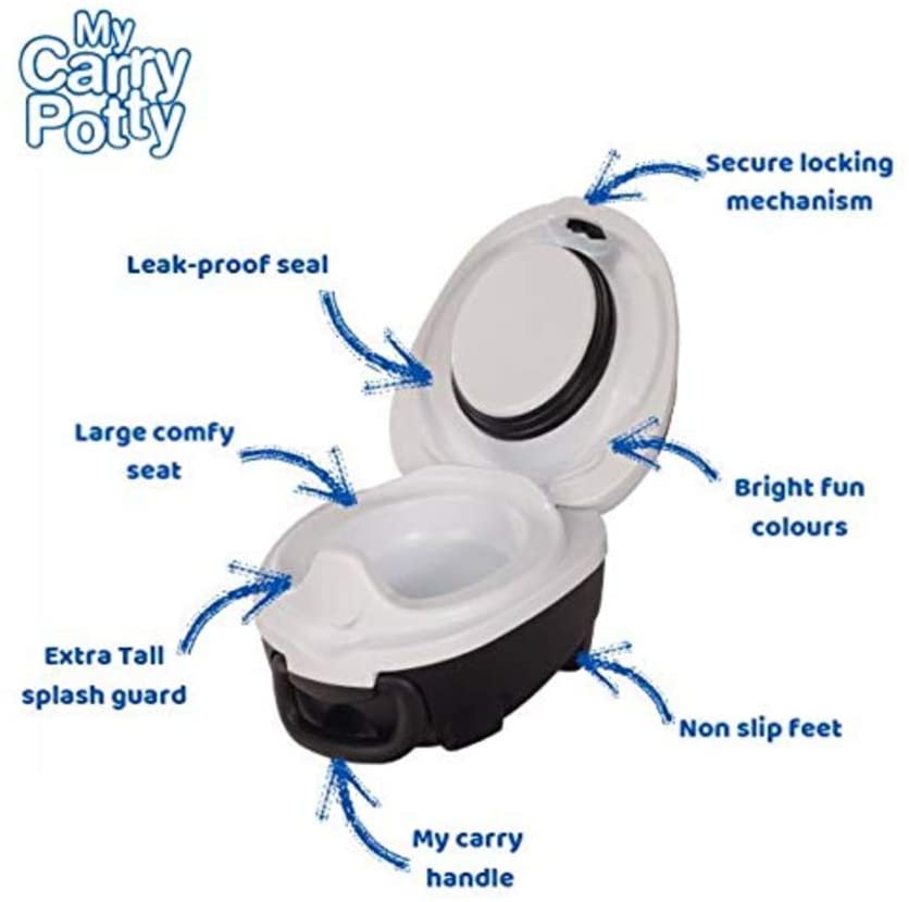 vaso per pipì portatile CarryPotty mucca