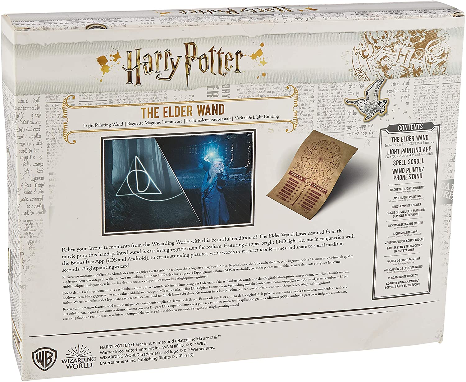bacchetta magica luminosa Harry Potter 