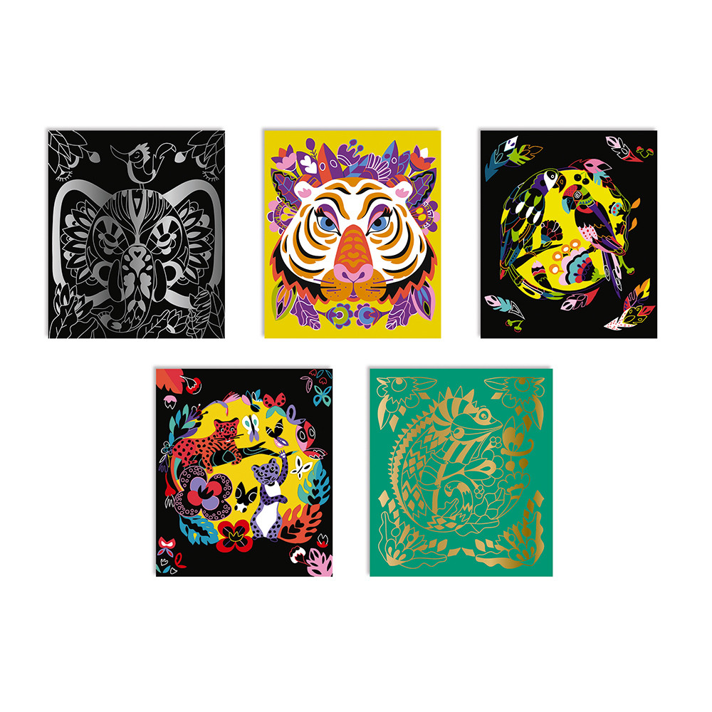 scratch art animali del mondo