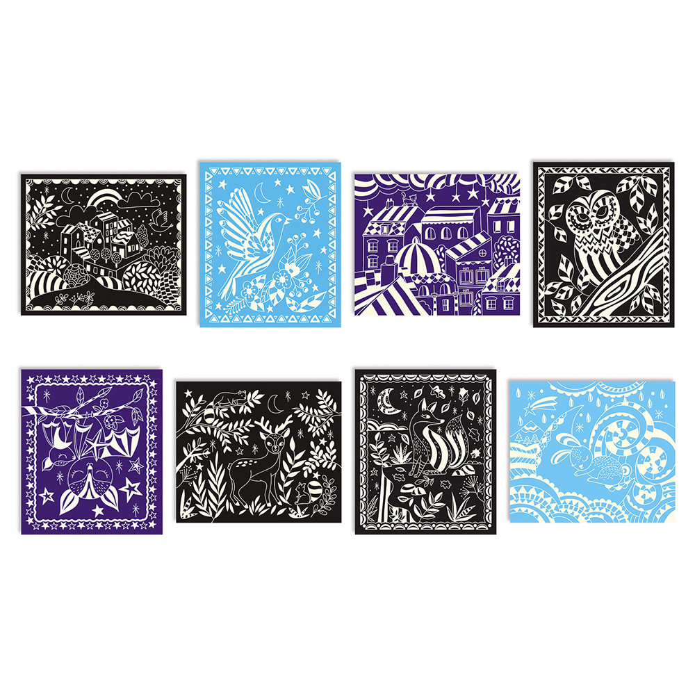scratch art fosforescente