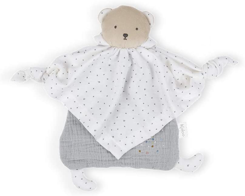 doudou orso cotone bio grigio