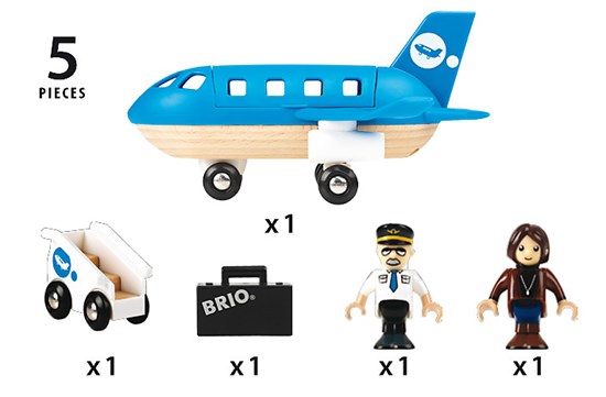 set aeroplano con scala imbarco