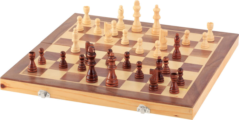 scacchiera pieghevole in legno 40x20x6