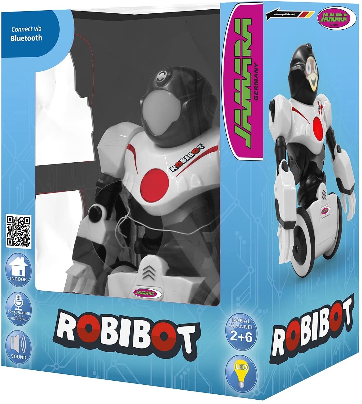 Robot Robibot Bluetooth bianco/rosso