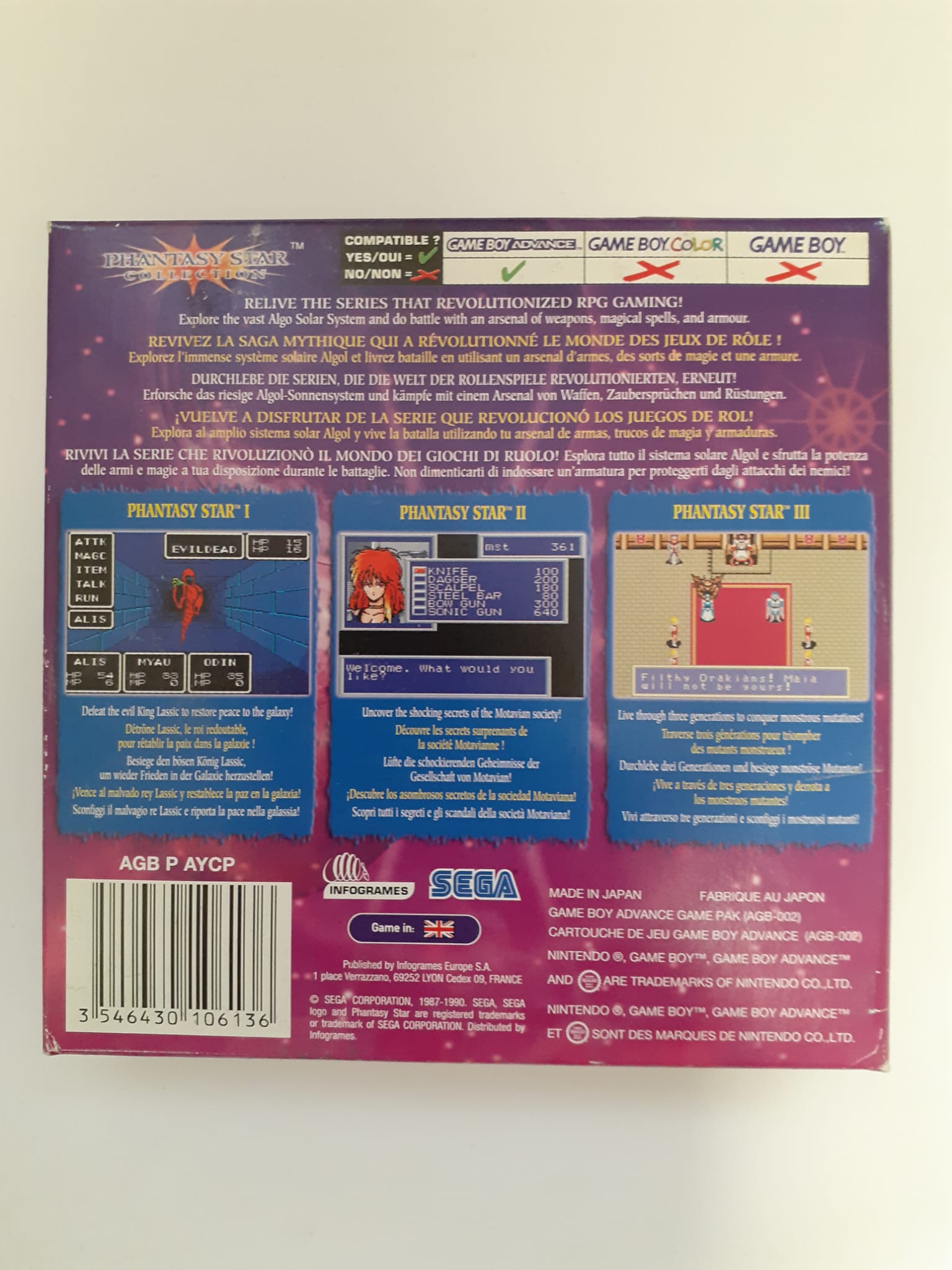 fantasy star collection gameboy advance