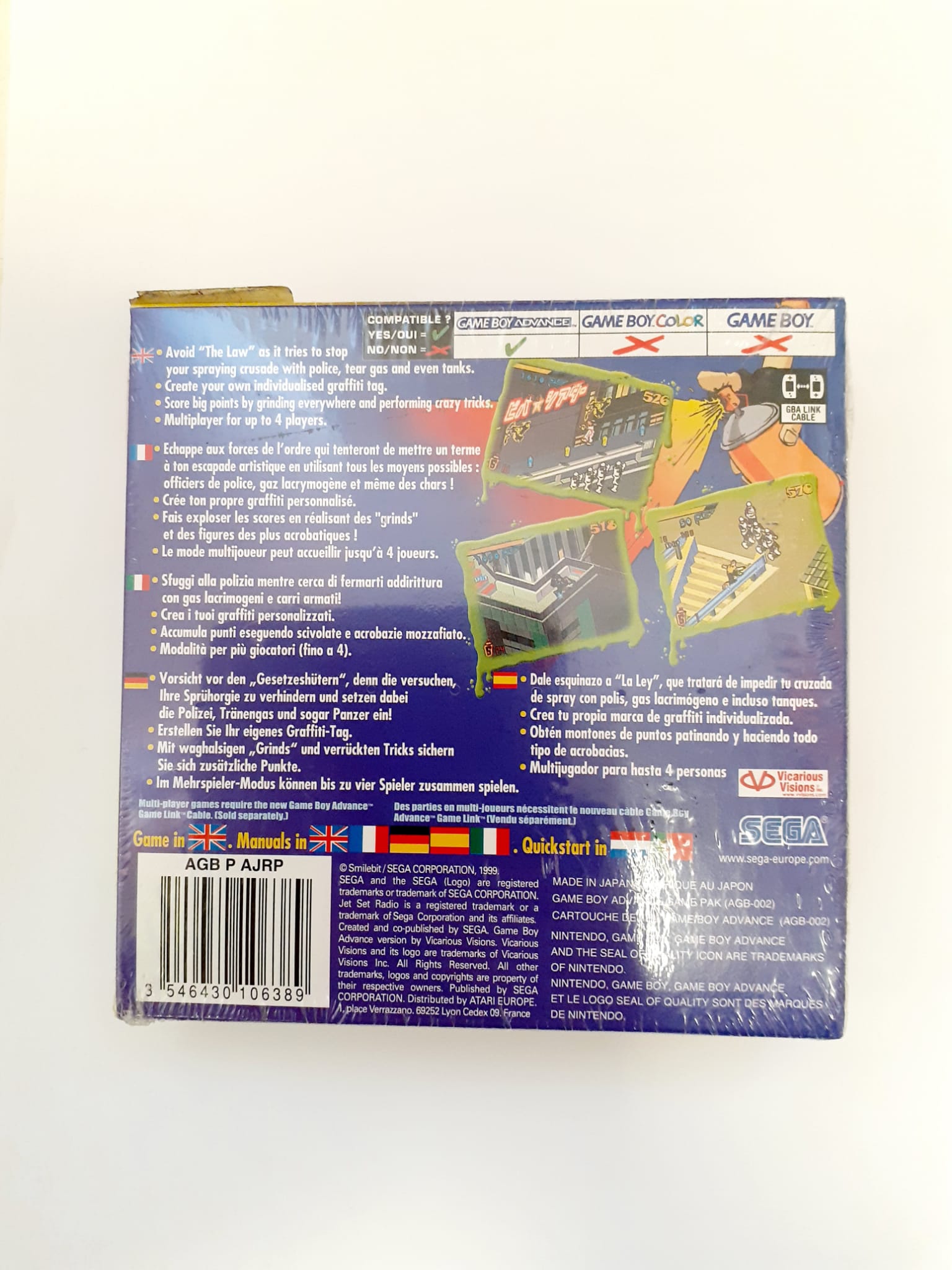 Jet set radio gameboy advance nintendo