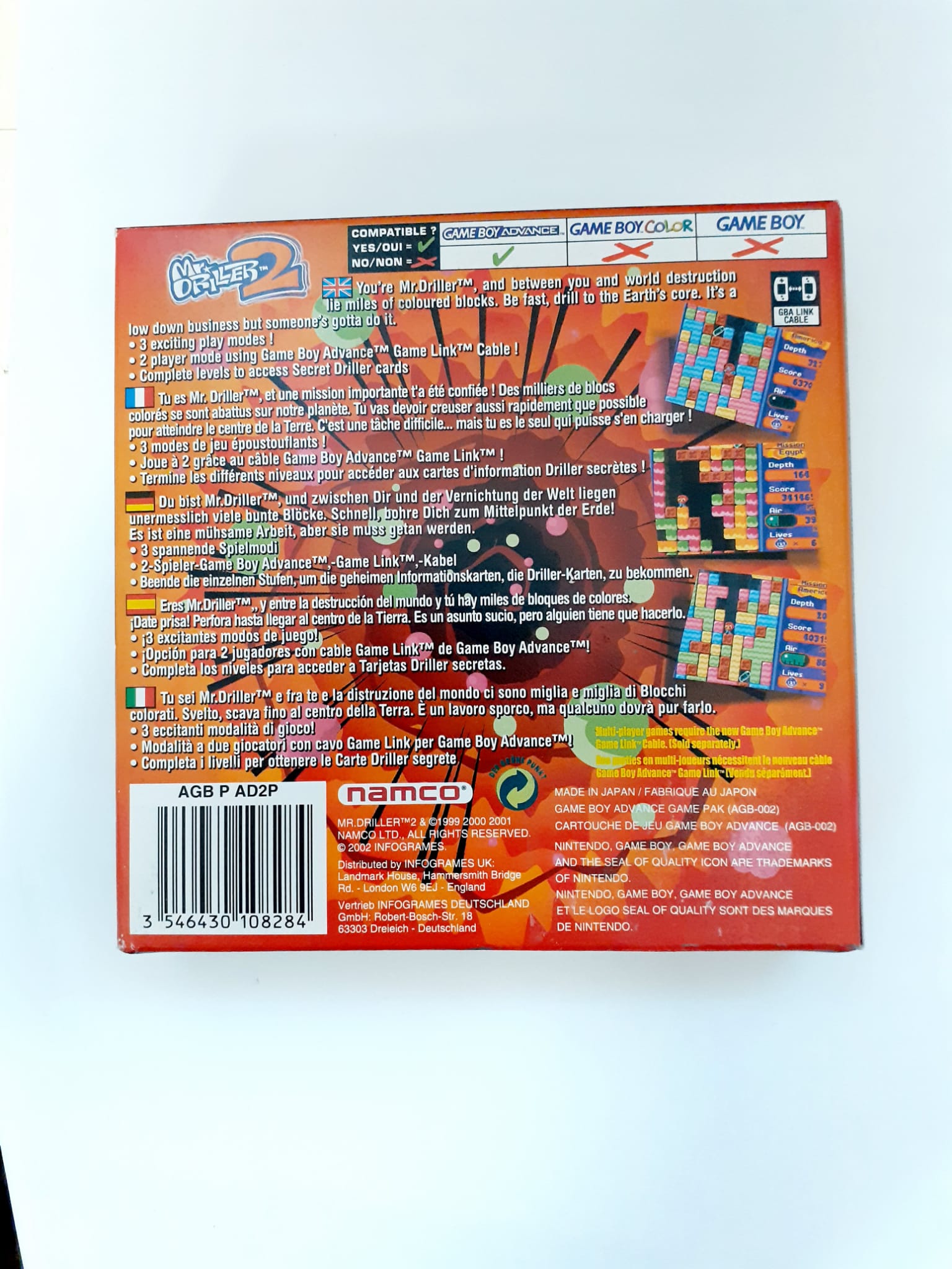 Mister driller 2 gameboy advance