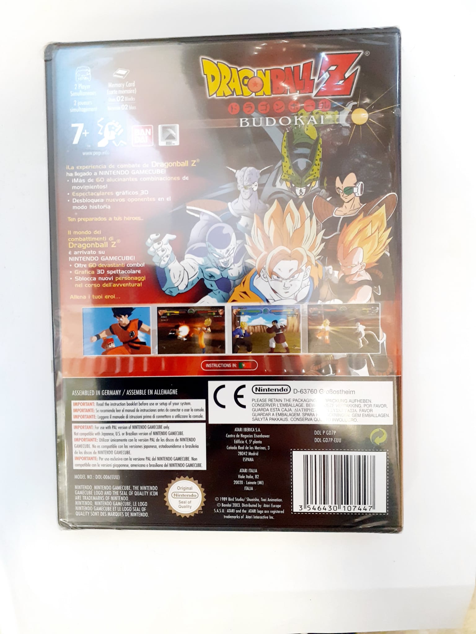 Dragonball Z Budokai nintendo game cube