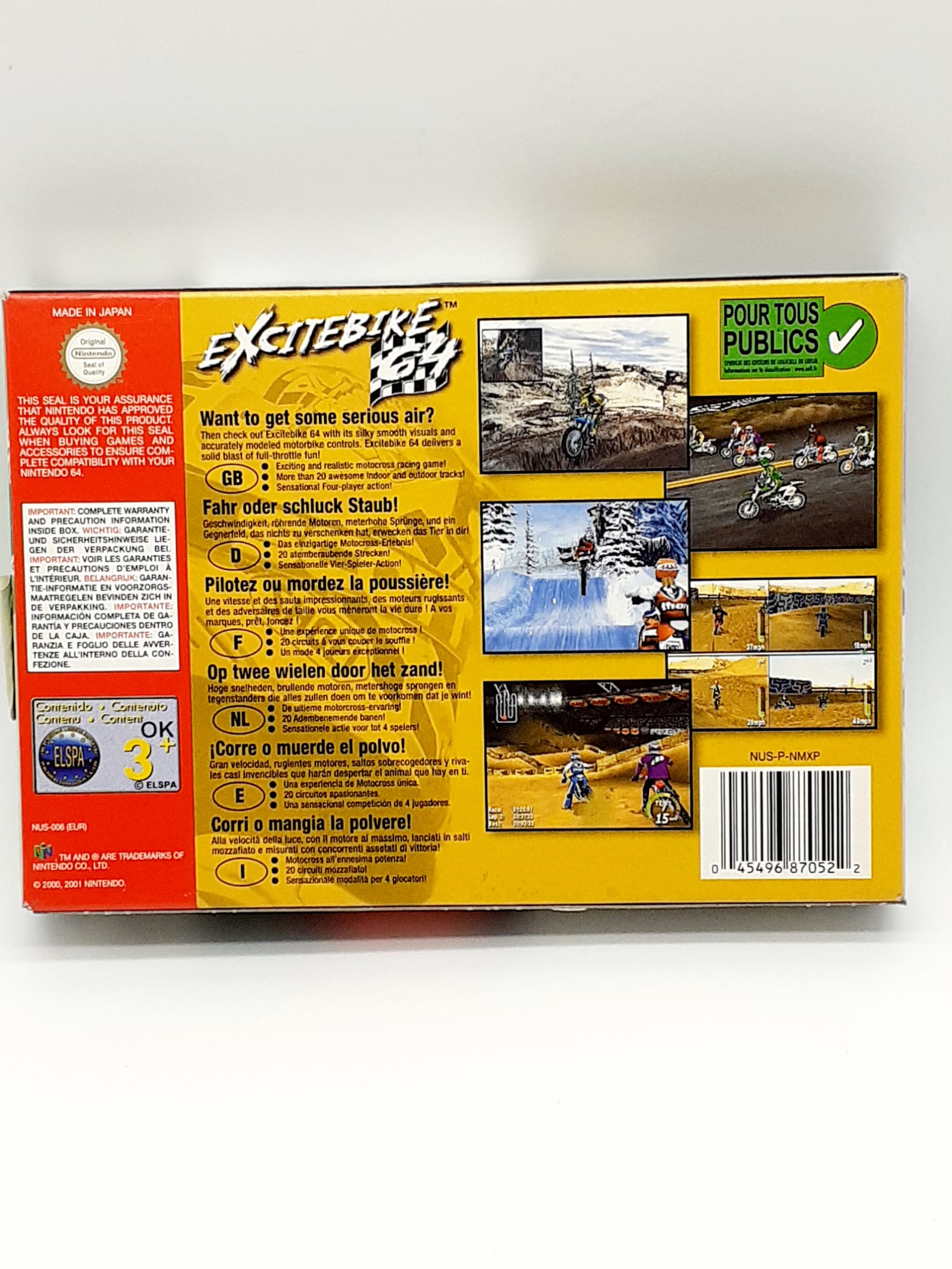 Excitebike 64 per nintendo 64 Pal