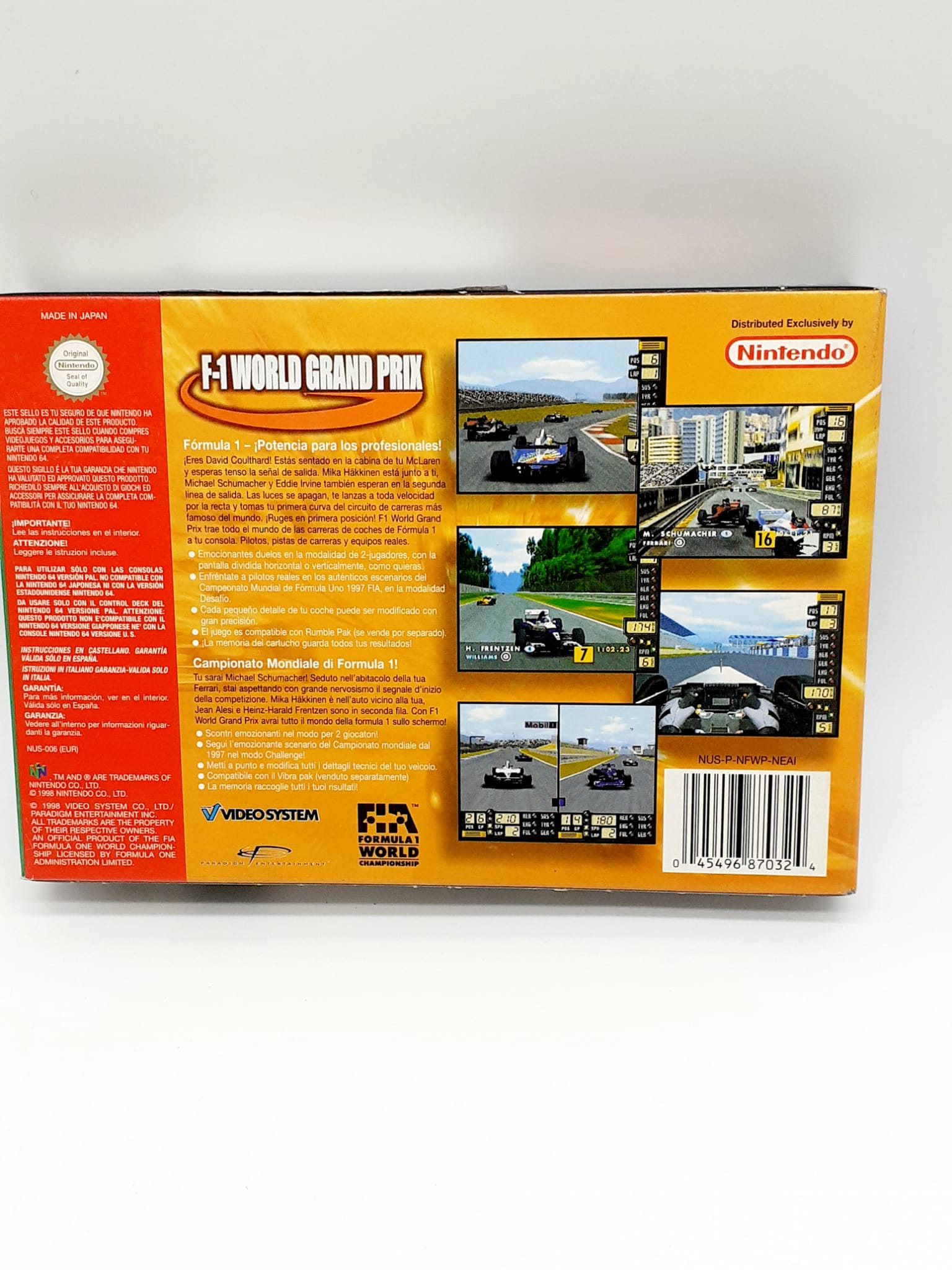 F-1 World Grand Prix per nintendo 64 pal