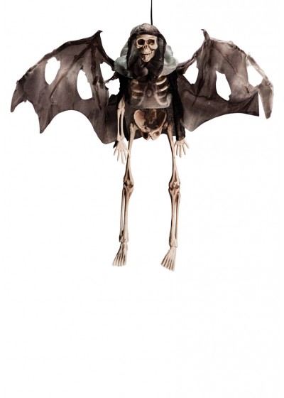 Scheletro con ali pipistrello