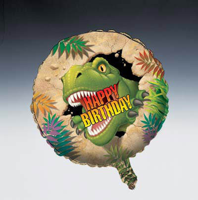 palloncino foil dinosauro happy birthday