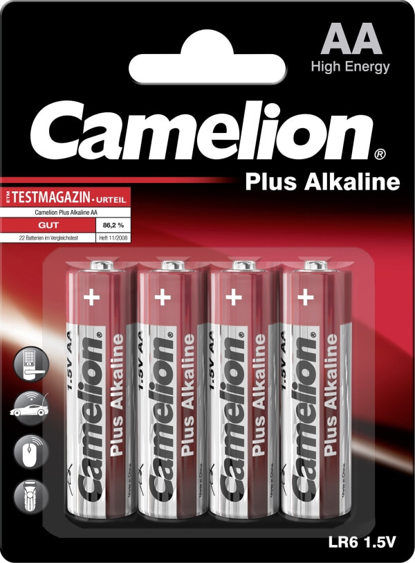 batteria AA LR6 camelion plus alkaline