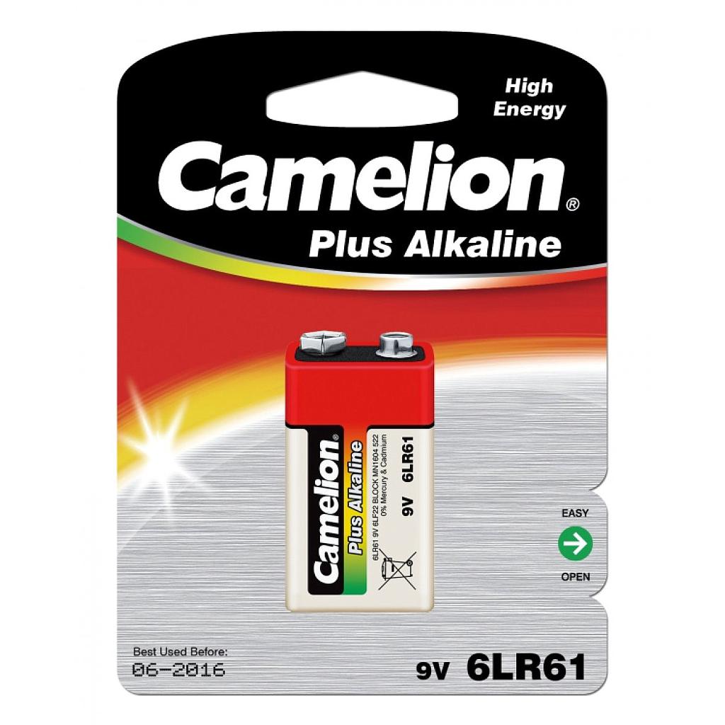 batteria 9v alkaline camelion