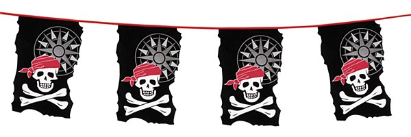 festone bandierine pirati mt10-bandi