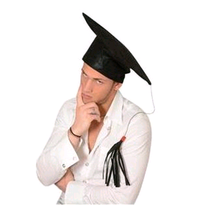 cappello laureato panno