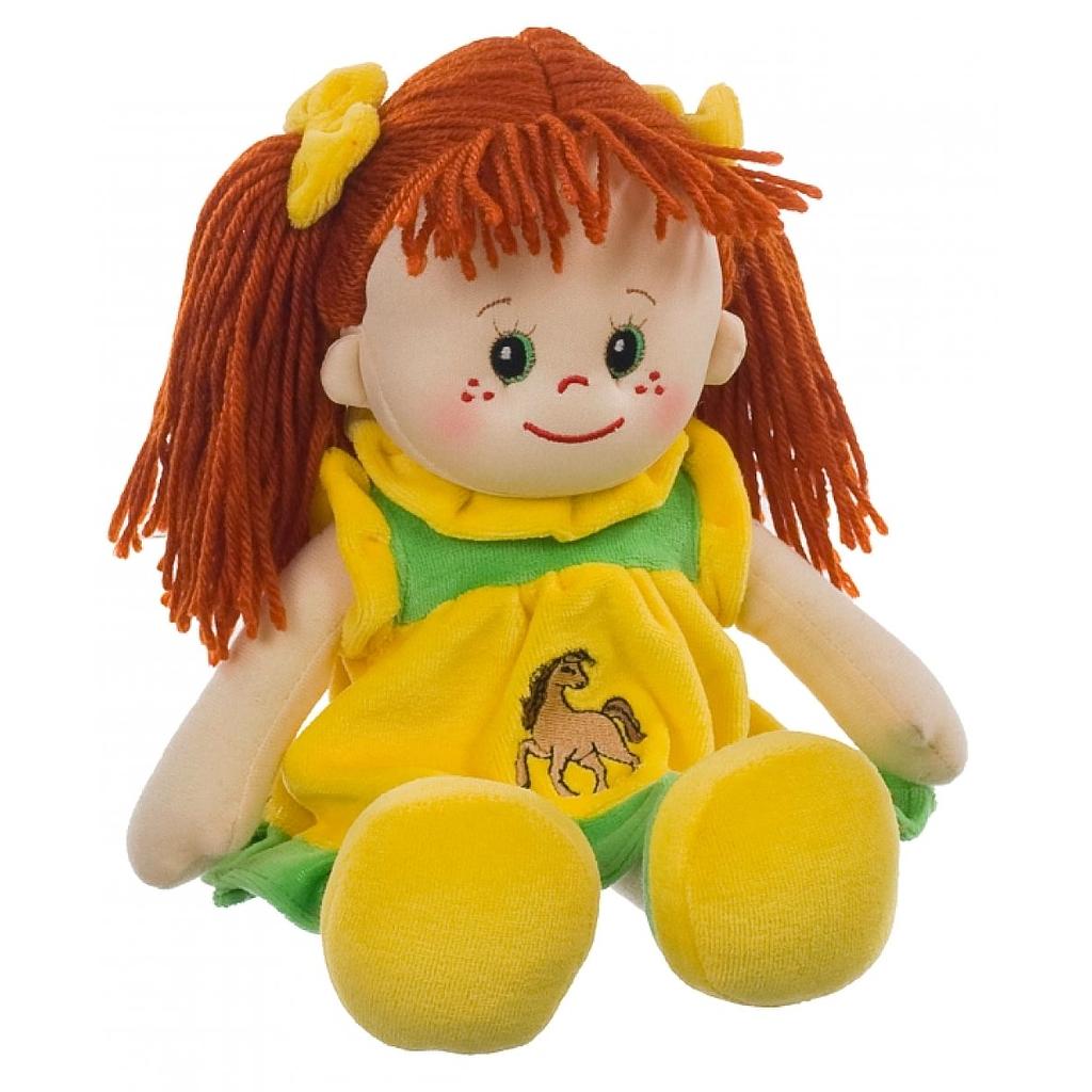 bambola di pezza gialla 30cm