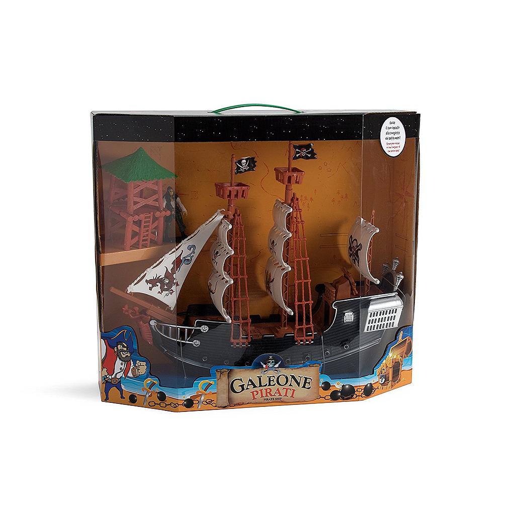 galeone pirati c/personaggi/acc