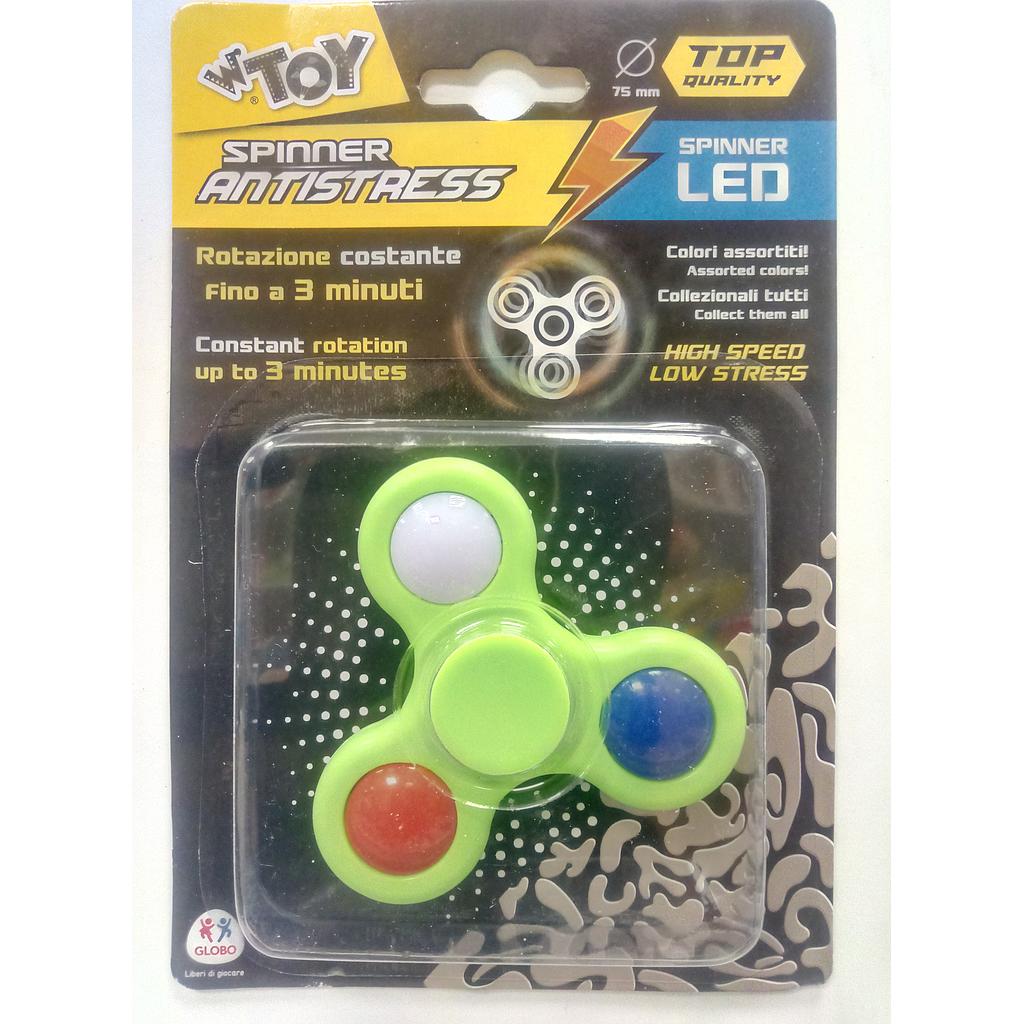 fidget spinner con luci led