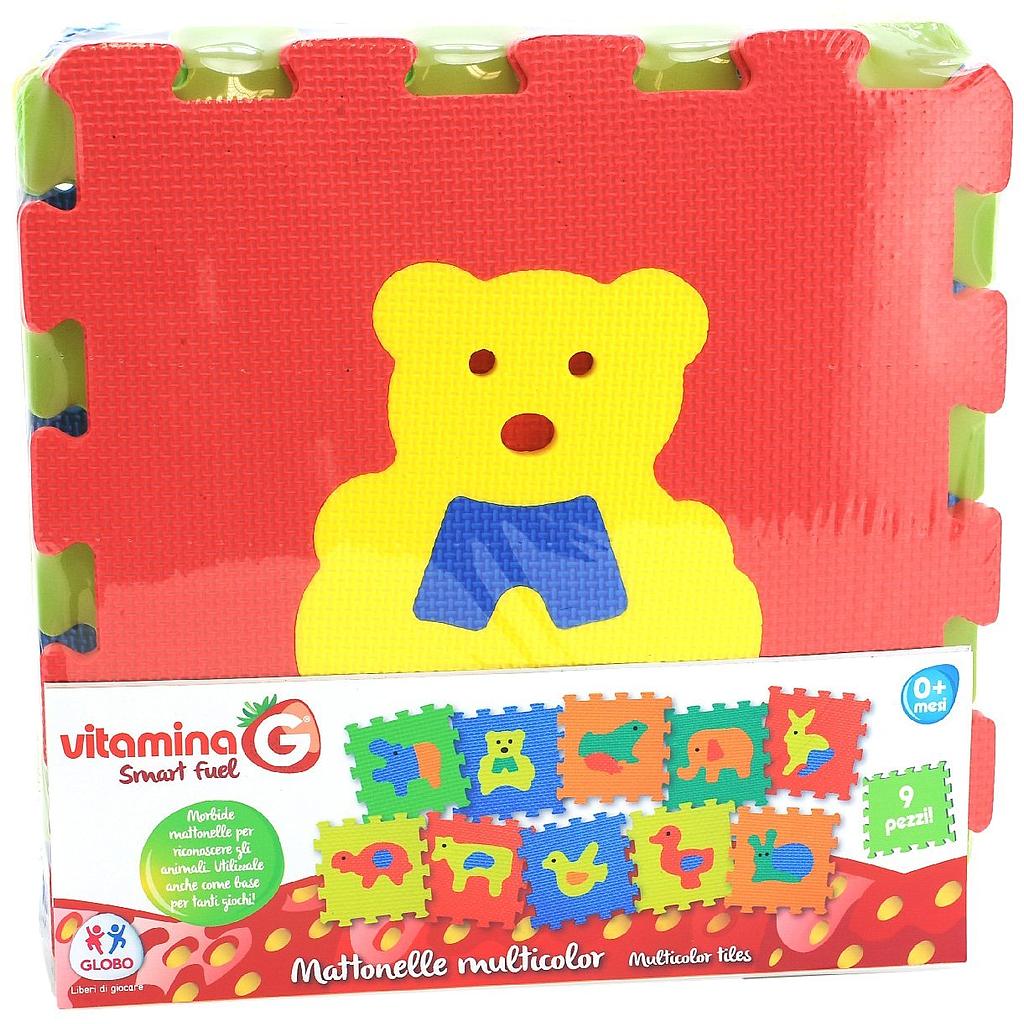 Mattonelle puzzle animali 9 pz