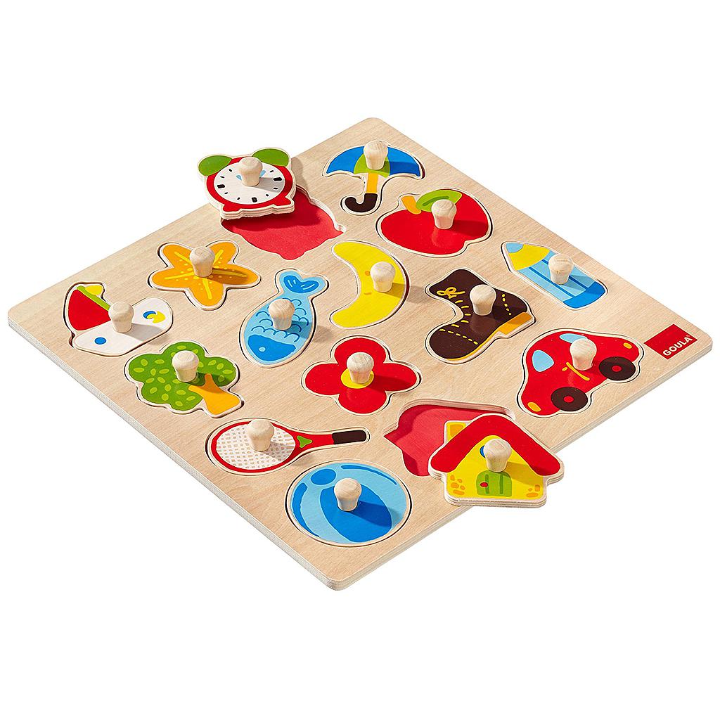 puzzle con sagome in legno