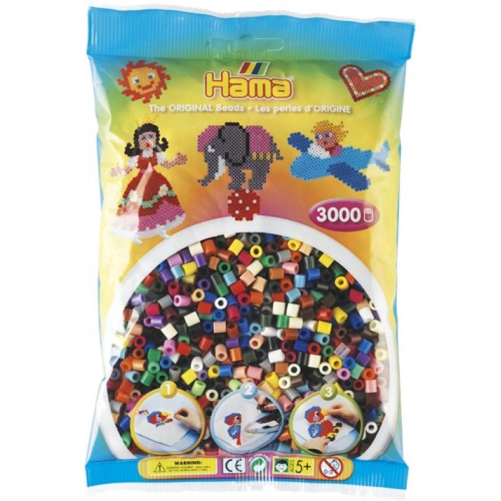 Sacchetto 3000 perle Hama colorate