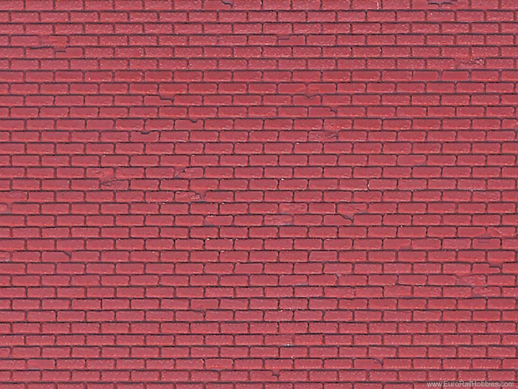 decoro mattoni HO foglio plastica 218x118mm