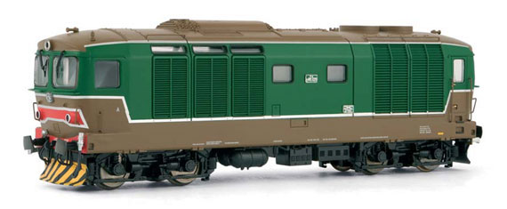 loco diesel d 445 in livrea verde i