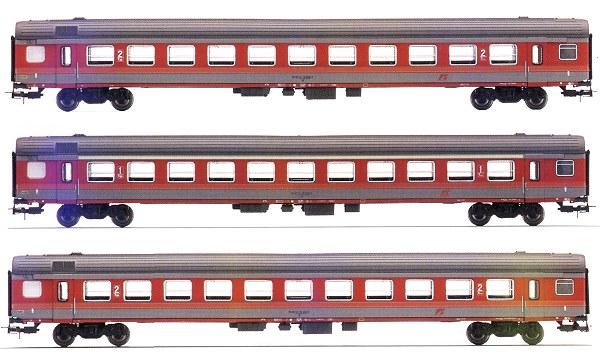 set 3 carrozze mdve-fs livrea orig