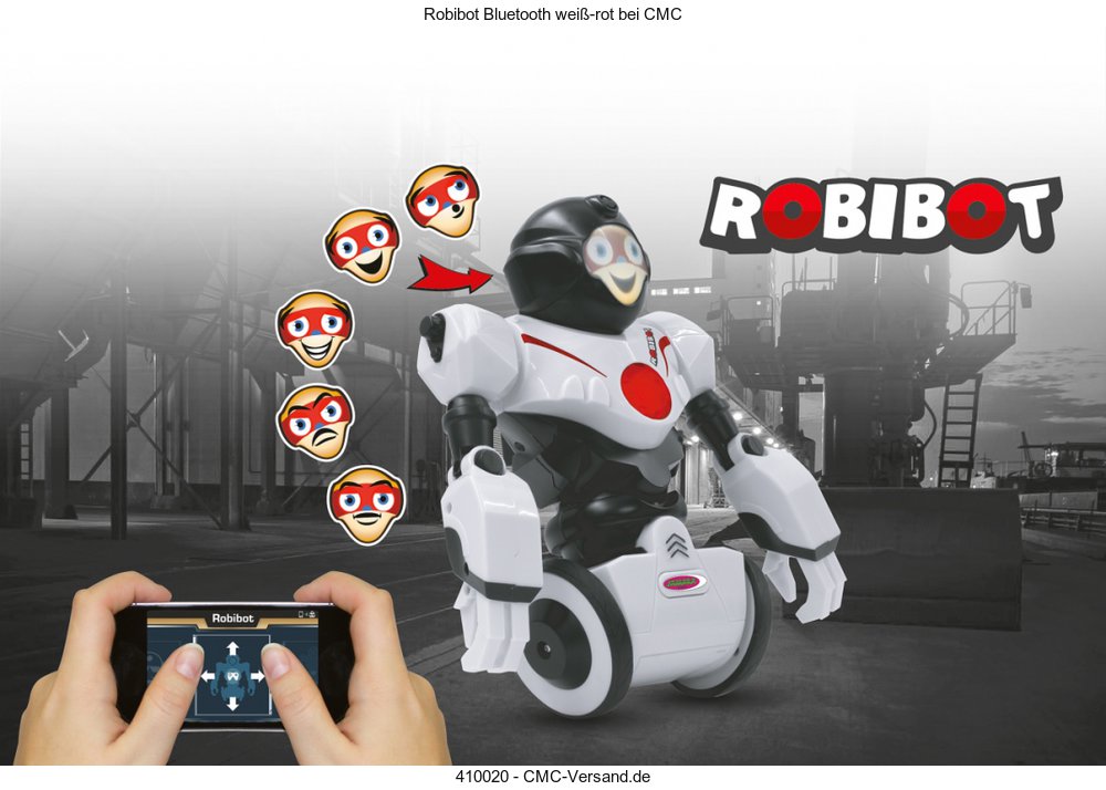 Robot Robibot Bluetooth bianco/rosso
