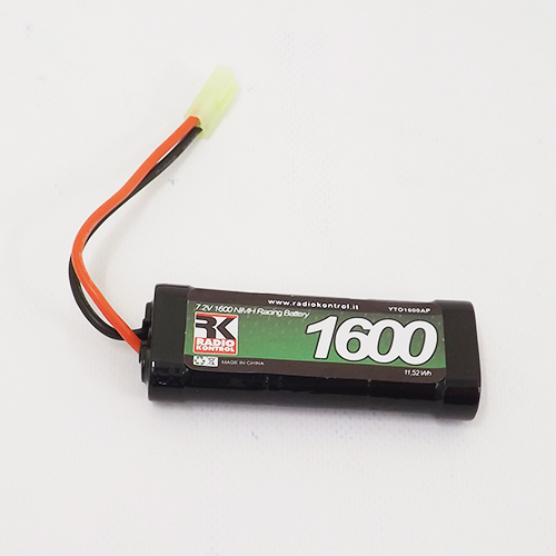 pacco batteria nimh 7,2v 1600mah 2/3 nimh