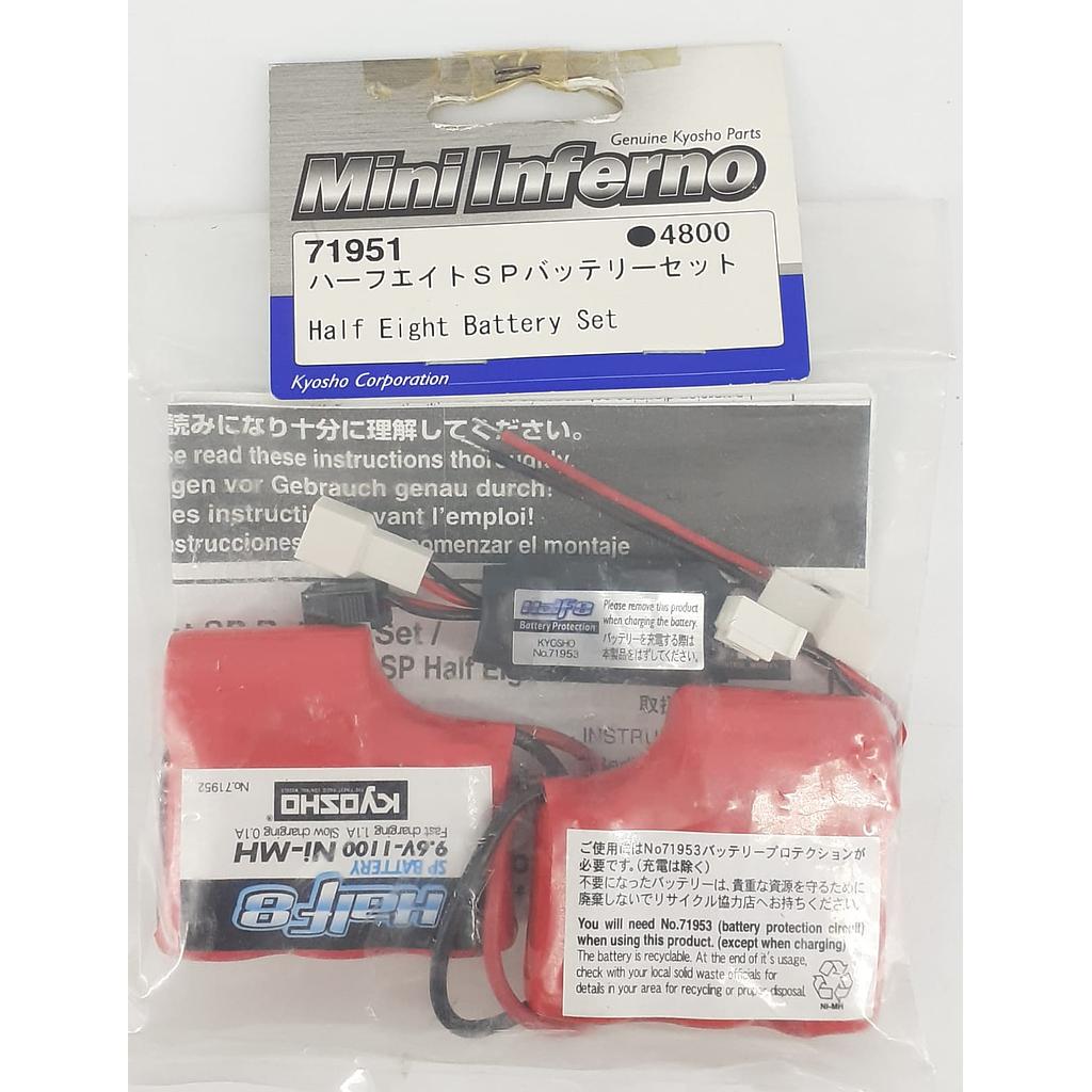 set batterie 9,6v 1100 ni-mh per Mini Inferno