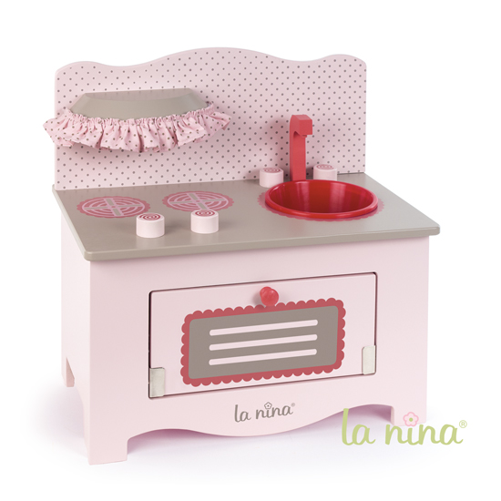 cucina piccola rosa legno