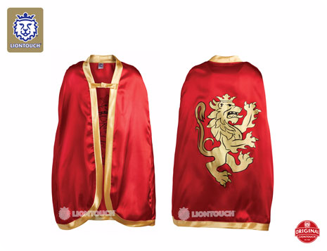 Mantello cavaliere rosso/oro