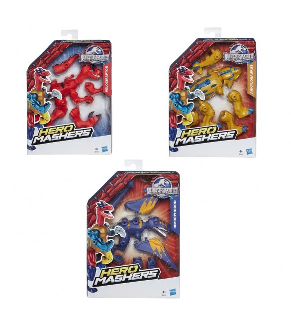 jurassic world hero mashers assortiti