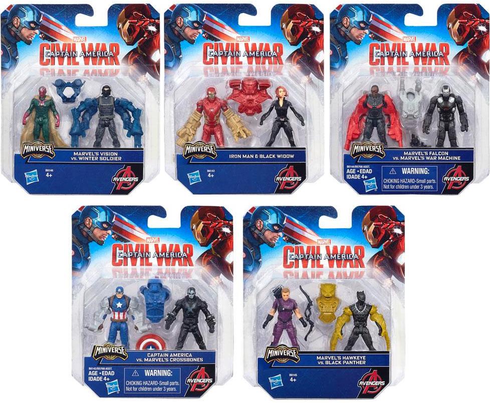 Captain America Civil War: 2 Personaggi Base assortiti