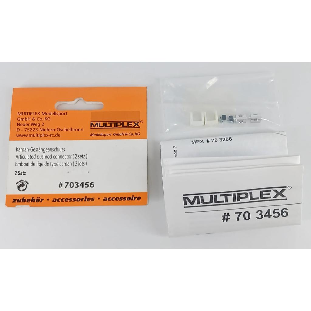 connettore articolato per tiranteria servocomandi