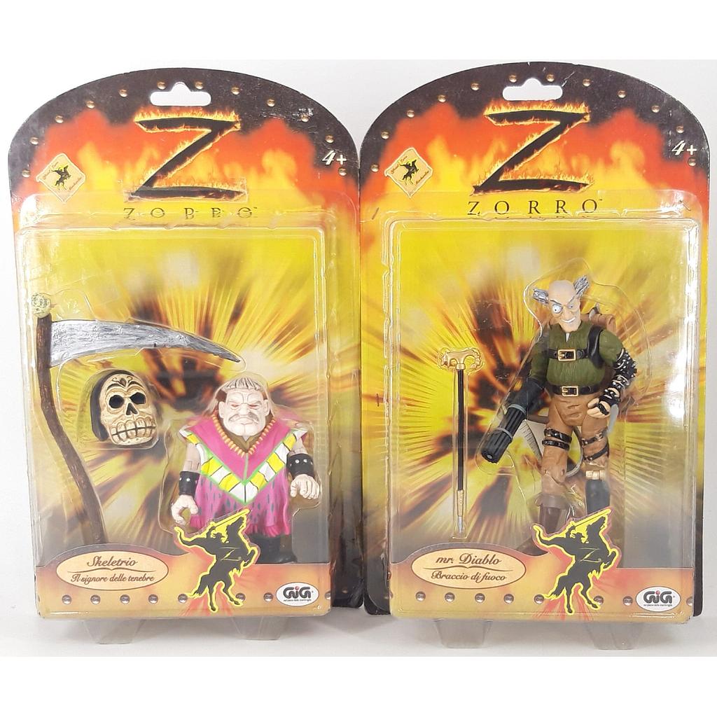 Zorro classic set 2 personaggi Skeletrio e Mr Diablo