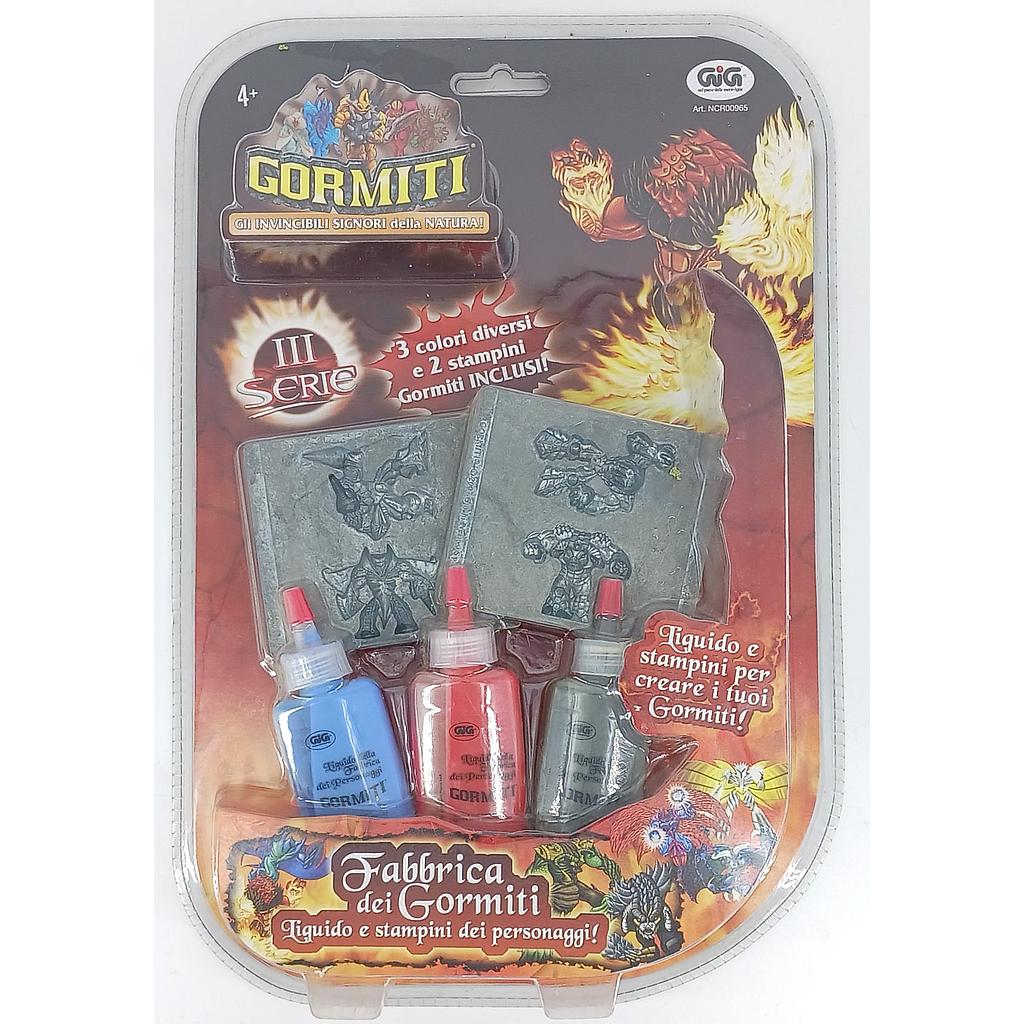 Liquido e stampino fabbrica dei gormiti