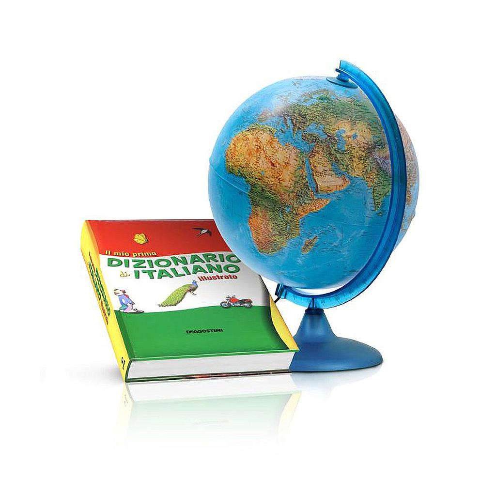 Globo orion con dizionario italiano illustrato 