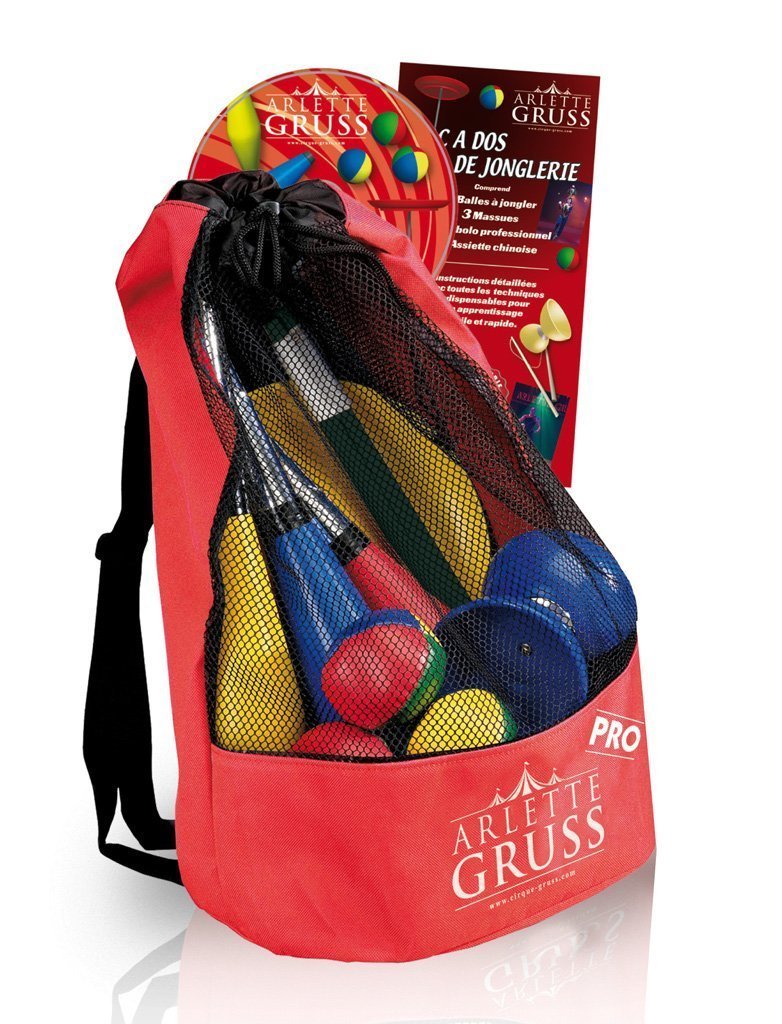 borsa zainetto da giocoliere con dvd