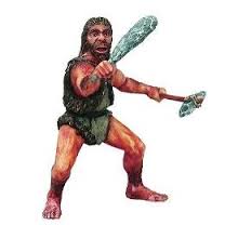 uomo preistorico con clava