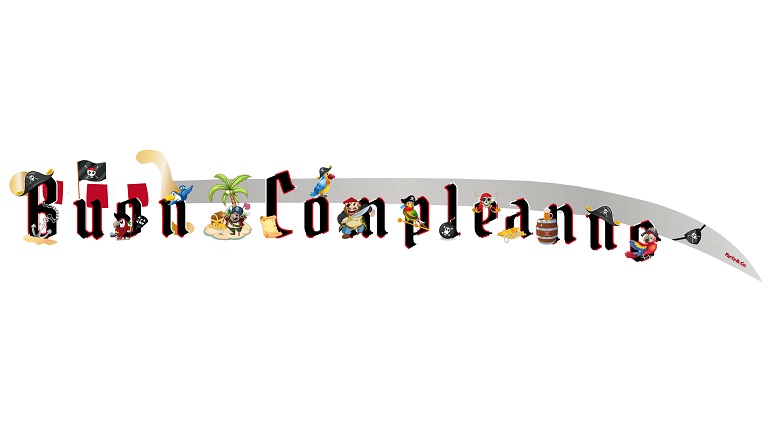 festone pirati &quot;buon compleanno&quot;